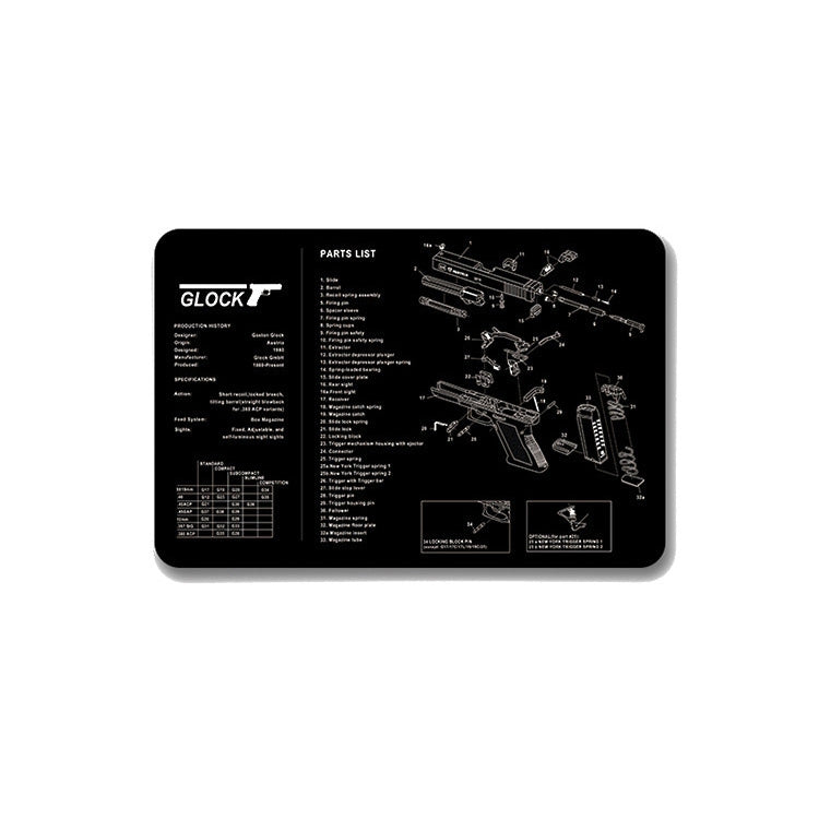 2 PCS Heat Transfer Non-Slip Single-Sided Office Gaming Mouse Pad 4mm(SPS-Glock) - Mouse Pads by buy2fix | Online Shopping UK | buy2fix