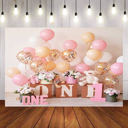 2.1m x 1.5m One Year Old Birthday Photography Background Cloth Birthday Party Decoration Photo Background(577) - Camera Accessories by buy2fix | Online Shopping UK | buy2fix