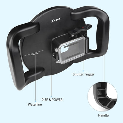 SHOOT XTGP559 Dome Port Underwater Diving Camera Lens Transparent Cover Housing Case For GoPro HERO10 Black / HERO9 Black - DJI & GoPro Accessories by SHOOT | Online Shopping UK | buy2fix