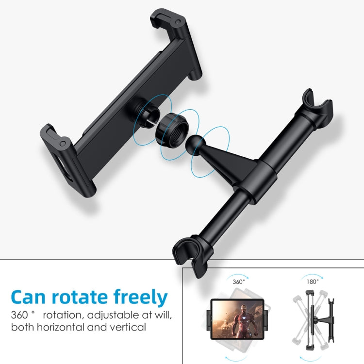 Car Seat Telescopic Bracket Car Rear Pillow Mobile Phone Bracket, Colour: 06 Upgrade Version Black - Car Holders by buy2fix | Online Shopping UK | buy2fix