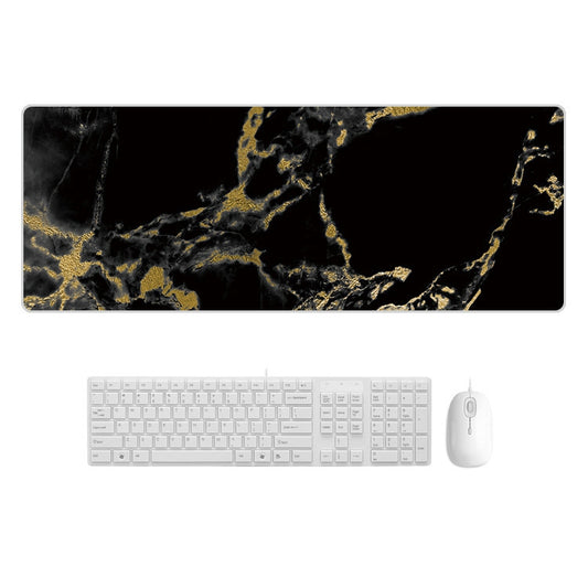 300x700x3mm Marbling Wear-Resistant Rubber Mouse Pad(Black Gold Marble) - Mouse Pads by buy2fix | Online Shopping UK | buy2fix