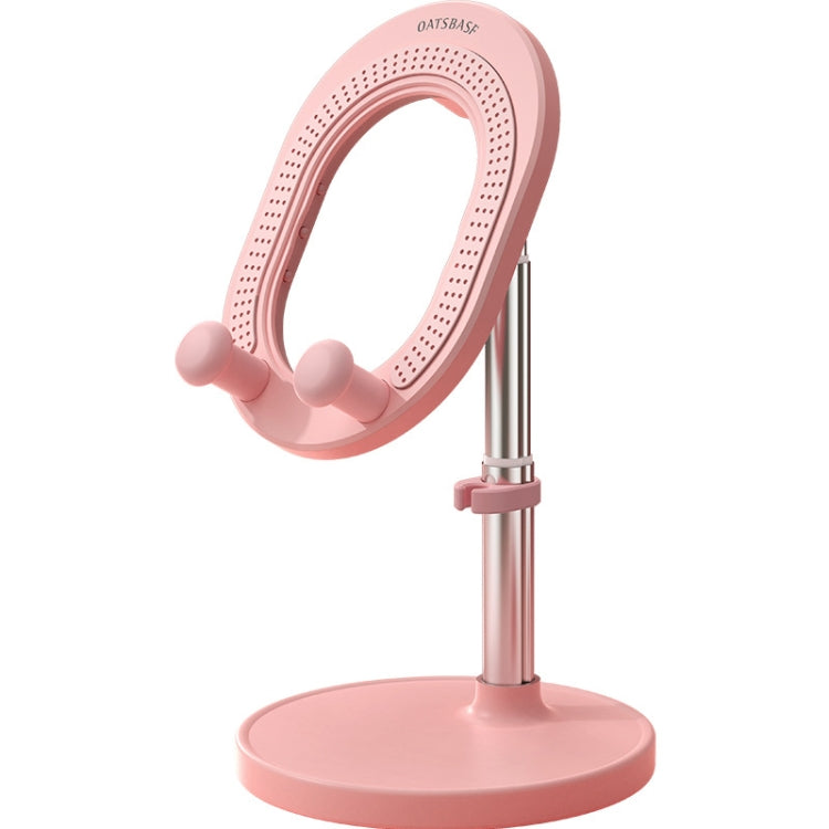 OATSBASF Live Telescopic Desktop Compact Portable Phone Holder, Standard: Bracket Pink - Desktop Holder by OATSBASF | Online Shopping UK | buy2fix