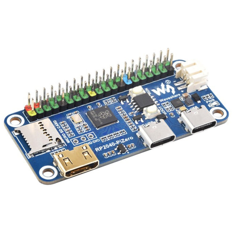 Waveshare 25506 RP2040-PiZero Development Board, Based On Raspberry Pi RP2040, 264KB SRAM And 16MB - Modules Expansions Accessories by Waveshare | Online Shopping UK | buy2fix