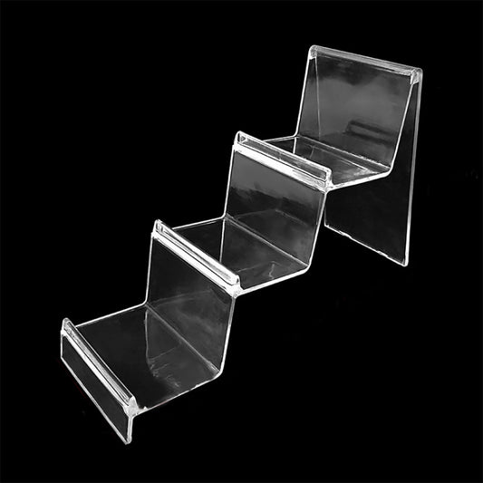 10 PCS Thickened Transparent Wallet Holder Plastic Phone Mask Display Stand Counter Display Stand,Specification: No. 3 3 Layer - Desktop Holder by buy2fix | Online Shopping UK | buy2fix