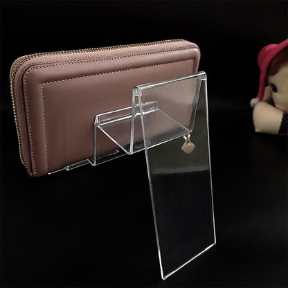 10 PCS Thickened Transparent Wallet Holder Plastic Phone Mask Display Stand Counter Display Stand,Specification: No. 4 1 Layer - Desktop Holder by buy2fix | Online Shopping UK | buy2fix