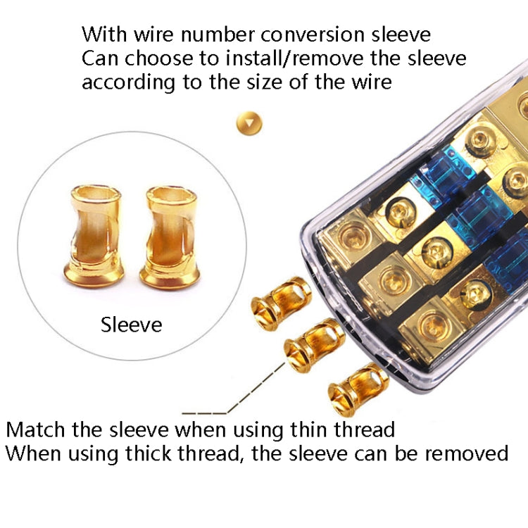 Car Audio Modification Fuse Holder Fuse Liner Fuse Splitter, Specification: 1 In 3 Out - In Car by buy2fix | Online Shopping UK | buy2fix