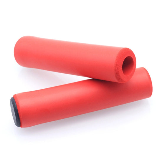 4 Pairs Mountain Folding Bicycle Silicone Foaming Sponge Handle Cover Rubber Shock Absorbing Anti-Slip Handle Set(Red) - Outdoor & Sports by buy2fix | Online Shopping UK | buy2fix