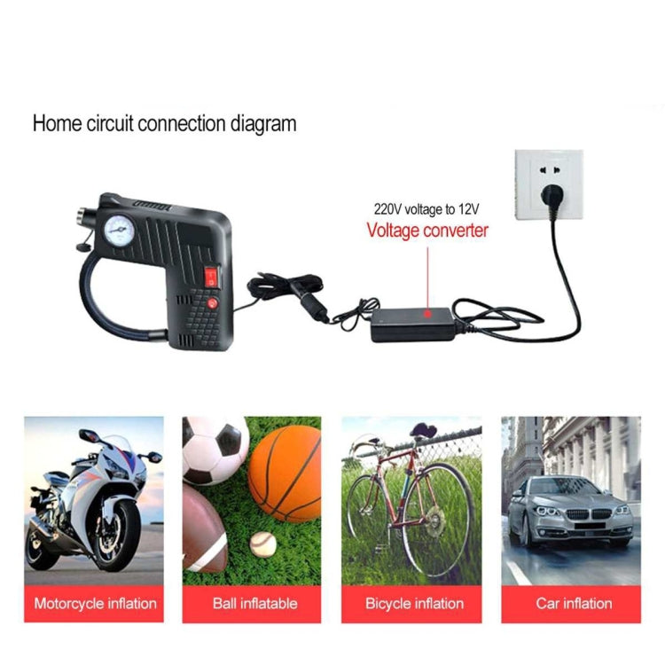 YX-301 12V Multi-Function Car Electric Portable Hand-Held Inflatable Pump(Black) - In Car by buy2fix | Online Shopping UK | buy2fix