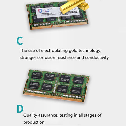 JingHai 1600MHz DDR3L PC3L-12800S 1.35V Low Voltage Notebook Memory Strip, Memory Capacity: 4GB - RAMs by JingHai | Online Shopping UK | buy2fix