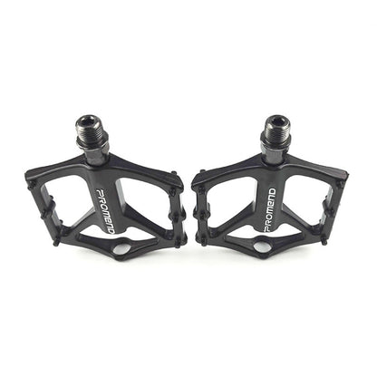 1 Pair PROMEND PD-M46 Bicycle Pedal Aluminum Alloy CNC Bearing Palin Pedal(Black) - Pedals by PROMEND | Online Shopping UK | buy2fix