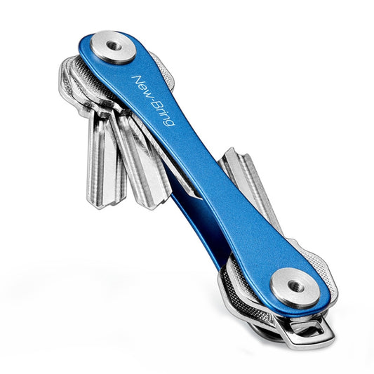 New Bring Mini Keychain Emergency Tool Multifunctional Portable Car Accessories Metal Key Storage Device(Blue Lengthening) - In Car by buy2fix | Online Shopping UK | buy2fix