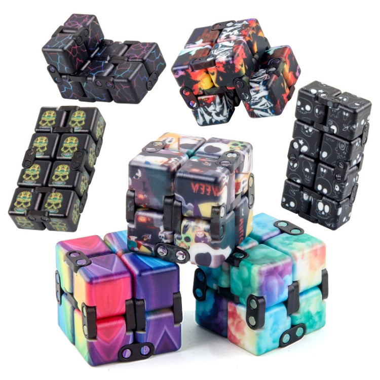 3 PCS Unlimited Magics Cube Colorful UV Printing Pocket Magic Cube Variety Folding Fingertip Magic Cube Decompression Toy(No.168-8-32 Hallowe Black) - Magic Cubes by buy2fix | Online Shopping UK | buy2fix