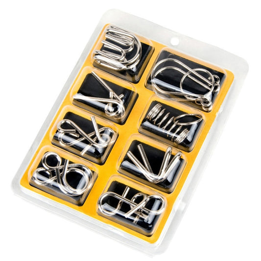8 PCS / Set Metal Puzzle Toy Intelligence Buckle for Kids Education Developmental  Toys -  by buy2fix | Online Shopping UK | buy2fix
