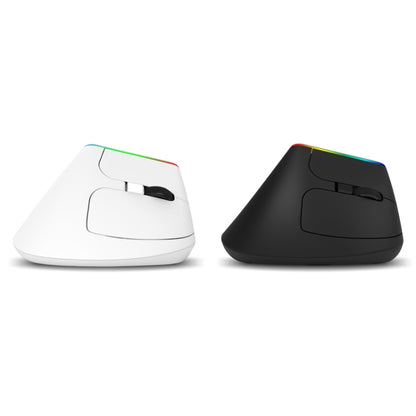 DELUX M618C 6 Keys 1600 DPI RGB Vertical Wireless Bluetooth Dual Mode Mouse(White) -  by DELUX | Online Shopping UK | buy2fix