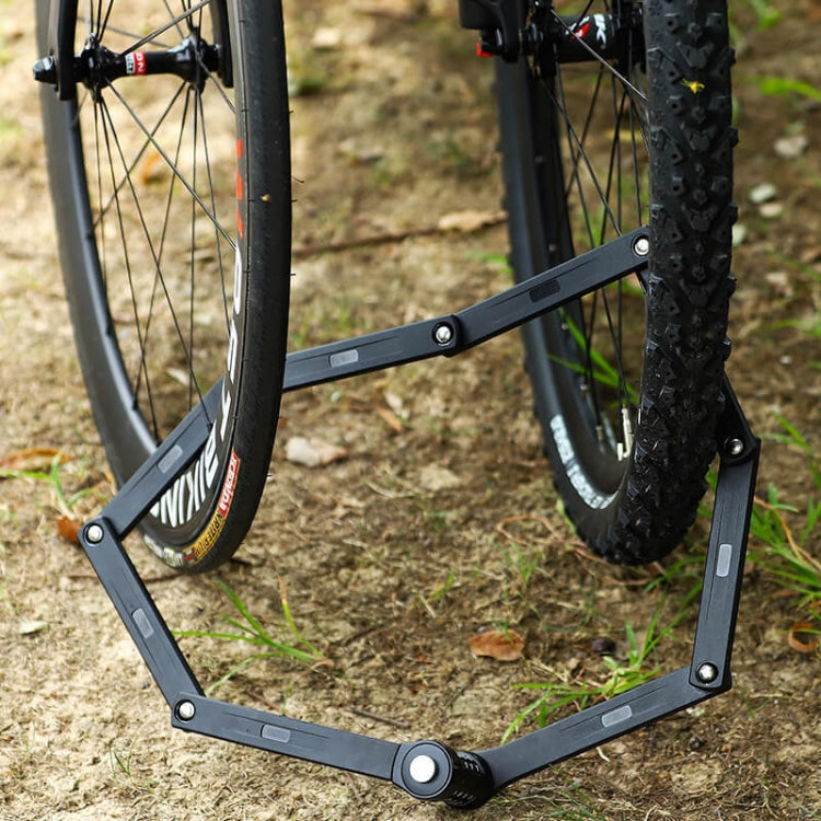 WEST BIKING Bicycle Folding Code Lock Riding Anti-Theft Chain Lock(Black) - Bicycle Locks & Bicycle Pumps by WEST BIKING | Online Shopping UK | buy2fix