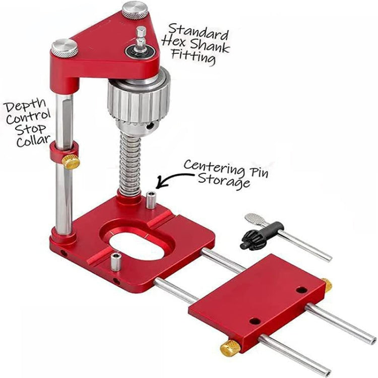 Accurate Positioning Belt Drilling Wood Drill Woodworking Locator Accessories Tool,Style: Plastic (Red) - Others by buy2fix | Online Shopping UK | buy2fix