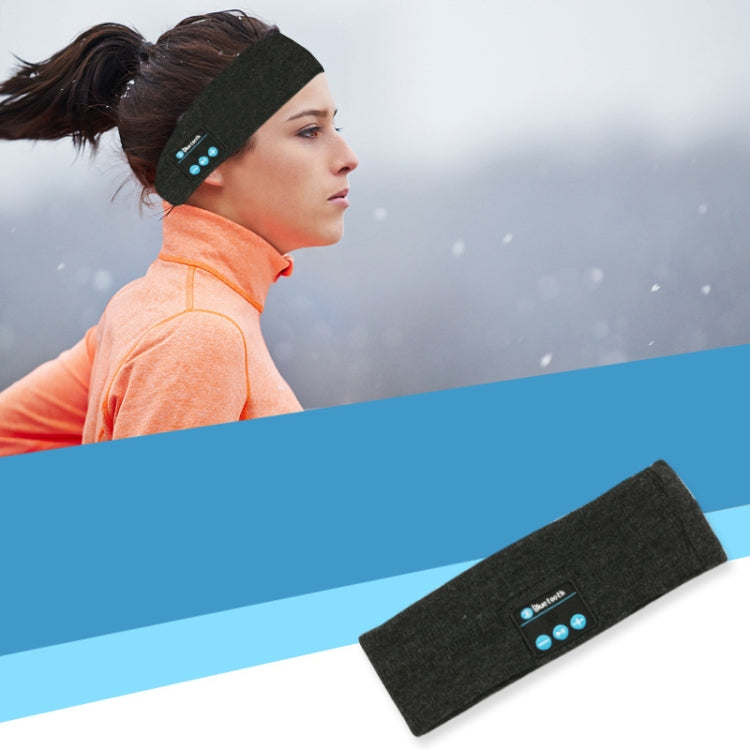 Bluetooth Headset Sports Headband Outdoor Running Yoga Sweat-Absorbent Headscarf, Colour: Dark Gray - Smart Wear by buy2fix | Online Shopping UK | buy2fix