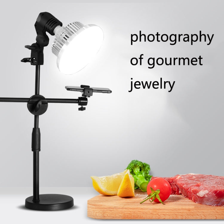 Mobile Phone Live Support Shooting Gourmet Beautification Fill Light Indoor Jewelry Photography Light, Style: 225W Mushroom Lamp + Tripod - Consumer Electronics by buy2fix | Online Shopping UK | buy2fix