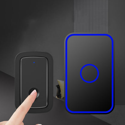 CACAZI A19 1 For 5 Wireless Music Doorbell without Battery, Plug:EU Plug(Black) - Wireless Doorbell by CACAZI | Online Shopping UK | buy2fix