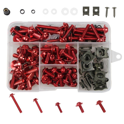 177 PCS/ Box Motorcycle Modification Accessories Windshield Cover Set Screw(Red) - In Car by buy2fix | Online Shopping UK | buy2fix