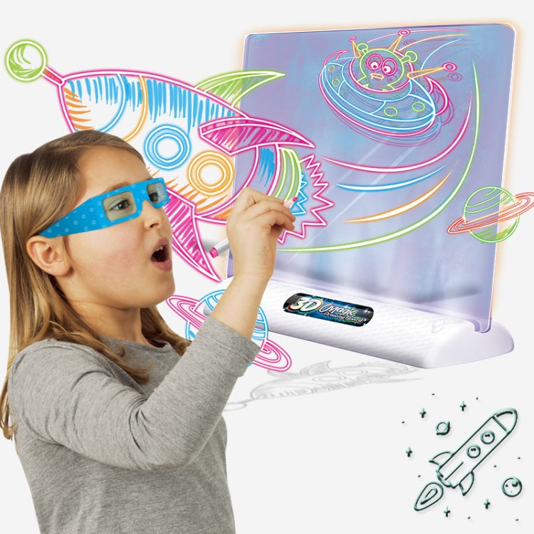 Multifunctional Luminous 3D Children Drawing Board, Without Watercolor Pen, Style: 3D Space - Drawing Toys by buy2fix | Online Shopping UK | buy2fix