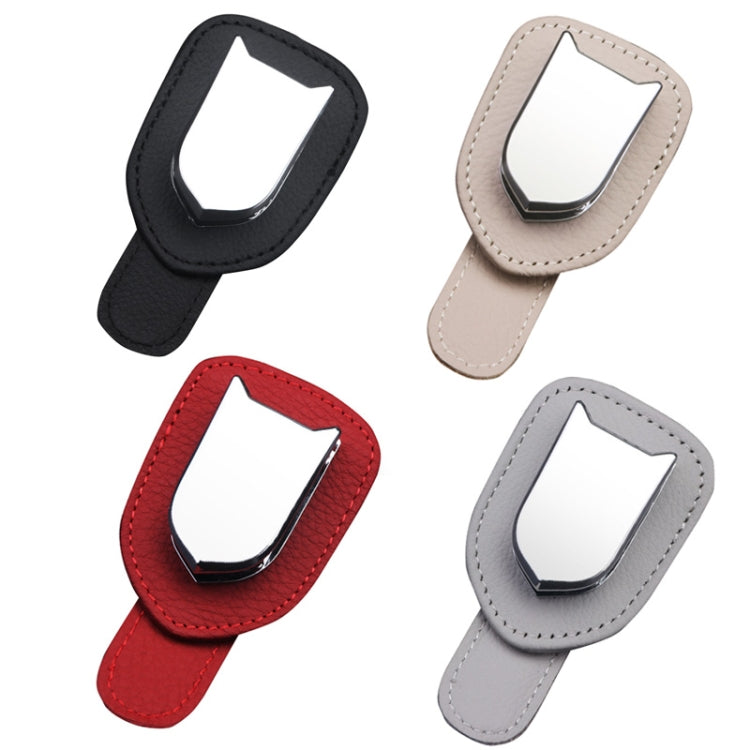 529 Car Sun Visor Glasses Clip Sunglasses Holder(Red) - In Car by buy2fix | Online Shopping UK | buy2fix