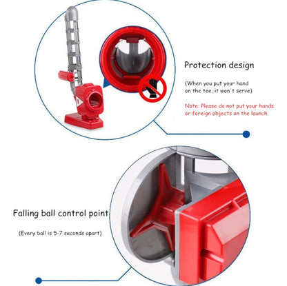 2 in 1 Tennis & Baseball Automatic Serving Machine(Red) - Toy Sports by buy2fix | Online Shopping UK | buy2fix