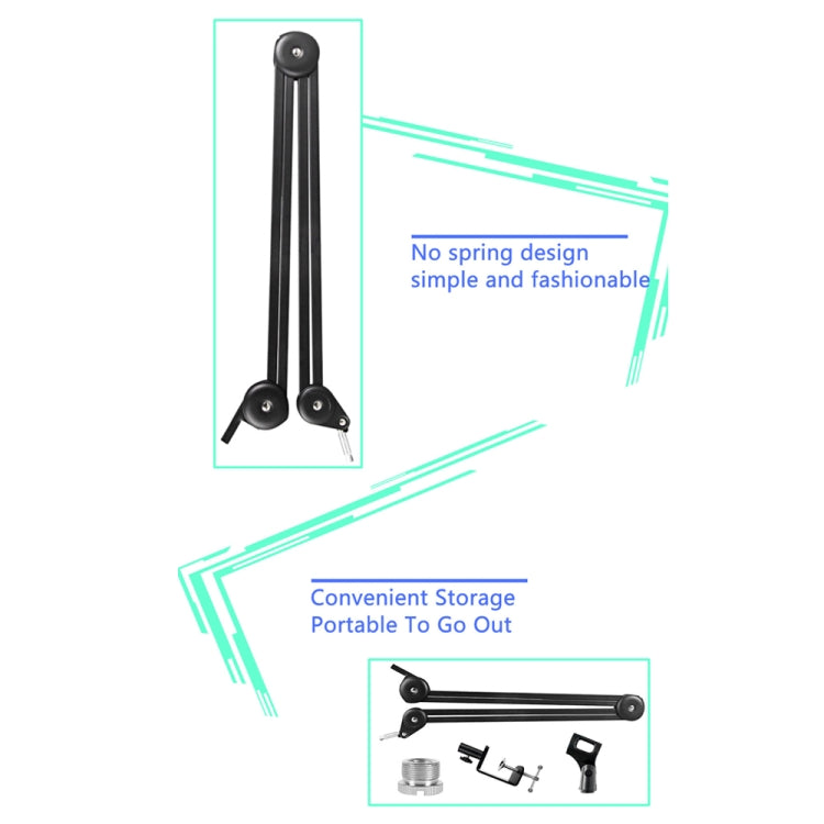 Microphone Desktop Cantilever Stent 360 Degree Rotating Bracket(GAZ-40P B) - Consumer Electronics by buy2fix | Online Shopping UK | buy2fix
