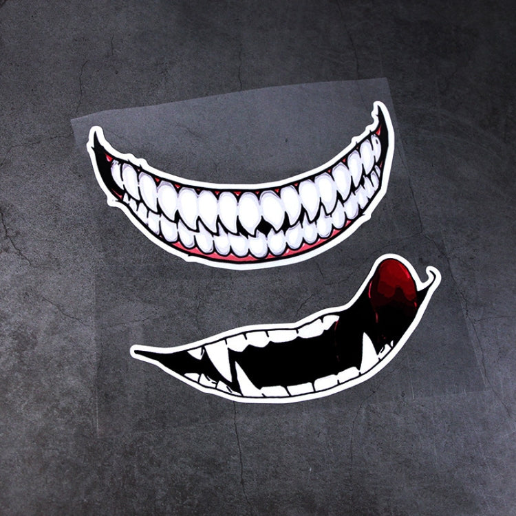 5 PCS J06 Motorcycle Helmet Sticker Small Tongue - In Car by buy2fix | Online Shopping UK | buy2fix