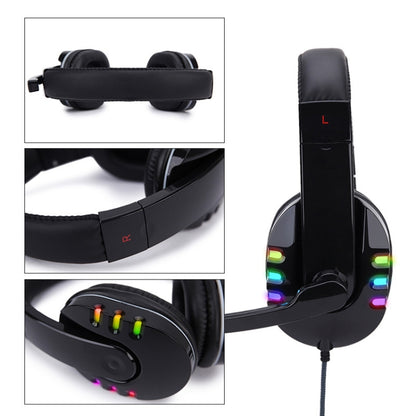 Soyto 733RGB Luminous Computer Headset For Xbox / PS4 / PS5(Black) - Multimedia Headset by Soyto | Online Shopping UK | buy2fix