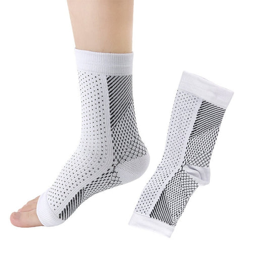 5 Pairs Comfortable Functional Pressure Socks, Size: S/M(White) - Outdoor & Sports by buy2fix | Online Shopping UK | buy2fix