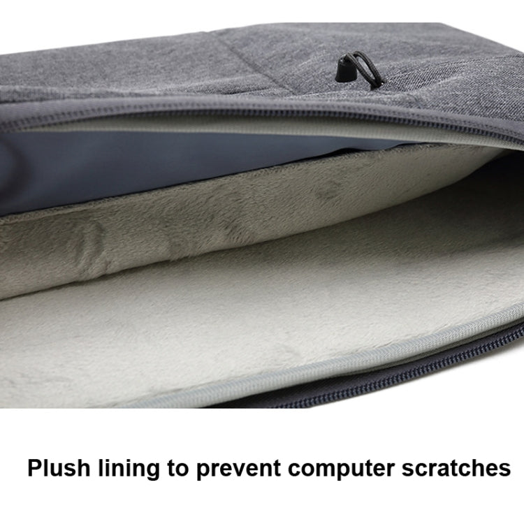 Zipper Type Polyester Business Laptop Liner Bag, Size: 13.3 Inch(Dark Gray) - 13.3 inch by buy2fix | Online Shopping UK | buy2fix