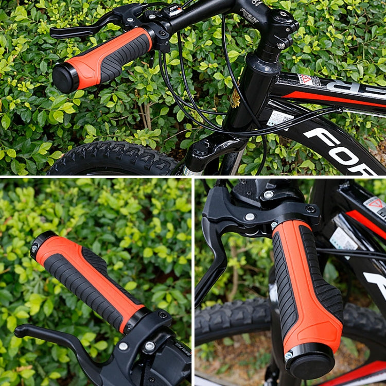 1 Pair Bicycle MTB Bike Handlebar Grips Rubber Anti-Slip Racing Bike Grip(Grey) - Outdoor & Sports by buy2fix | Online Shopping UK | buy2fix