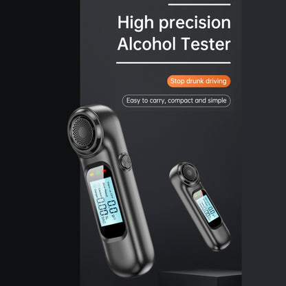 AM01  USB Rechageable Alcohol Tester Handheld Digital Alcohol Breath Tester(English Model) - In Car by buy2fix | Online Shopping UK | buy2fix