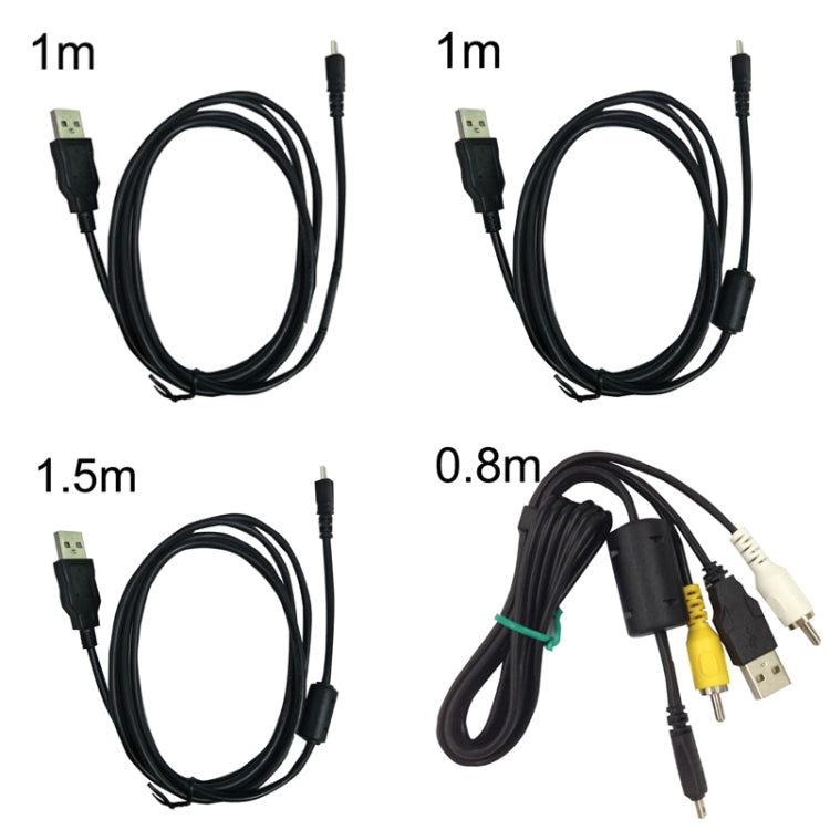 20 PCS 8Pin SLR Camera Cable USB Data Cable For Nikon UC-E6, Length: 0.8m With AV - Camera Accessories by buy2fix | Online Shopping UK | buy2fix