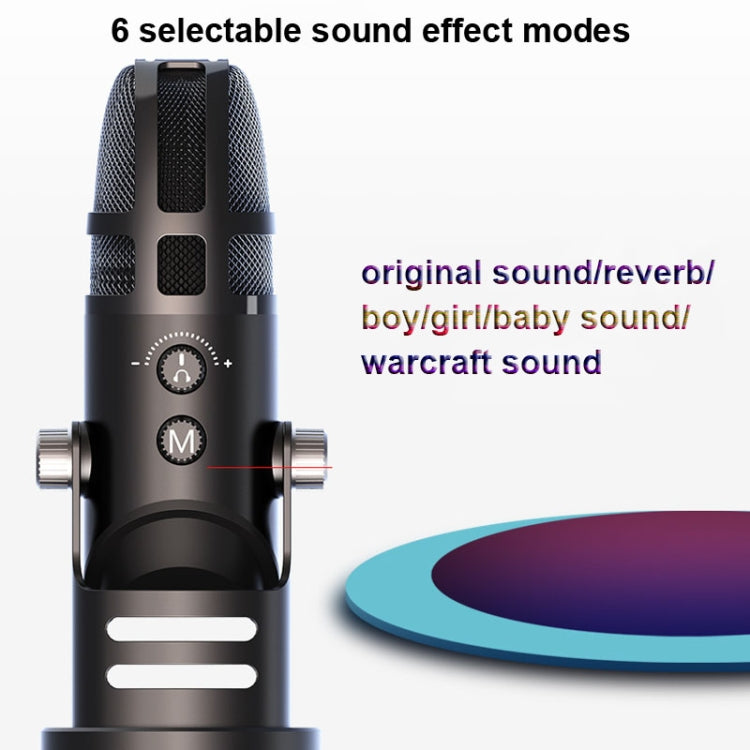 M9 RGB Condenser Microphone Built-in Sound Card,Style: Computer+32G+3m Headphone - Consumer Electronics by buy2fix | Online Shopping UK | buy2fix
