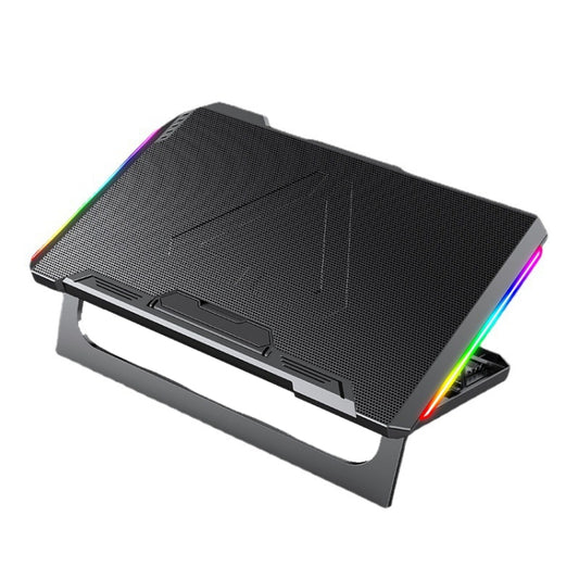 NUOXI Q9 RGB Lighting Effect Laptop Cooler(Black) - Computer & Networking by NUOXI | Online Shopping UK | buy2fix