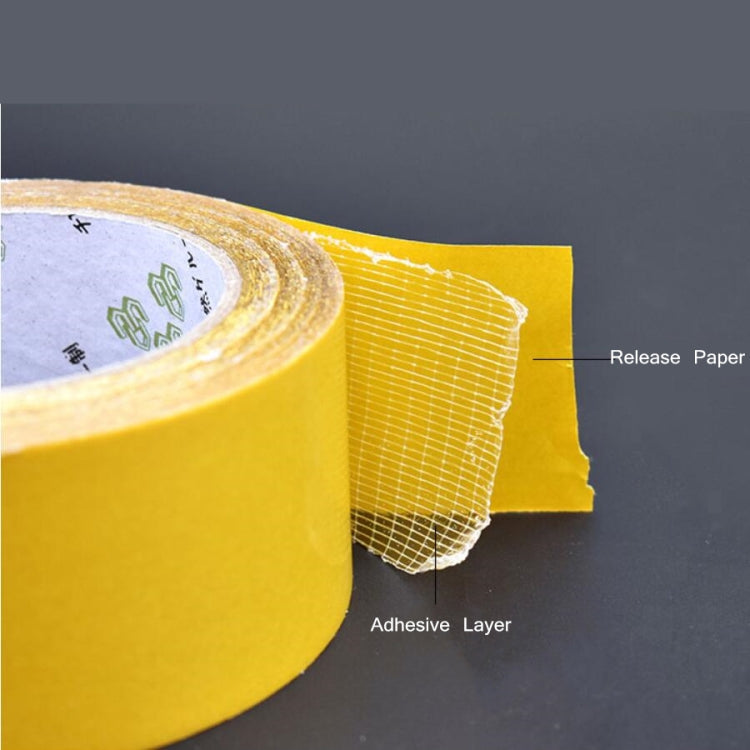 8mmx50 m Double-sided Fiberglass Grid Sticky Adhesive Fiber Transparent Mesh Tape - Tapes by buy2fix | Online Shopping UK | buy2fix