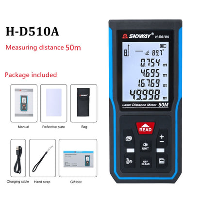SNDWAY H-D510A Handheld Laser Rangefinder Infrared Measuring Instrument, Distance: 50m - Consumer Electronics by SNDWAY | Online Shopping UK | buy2fix