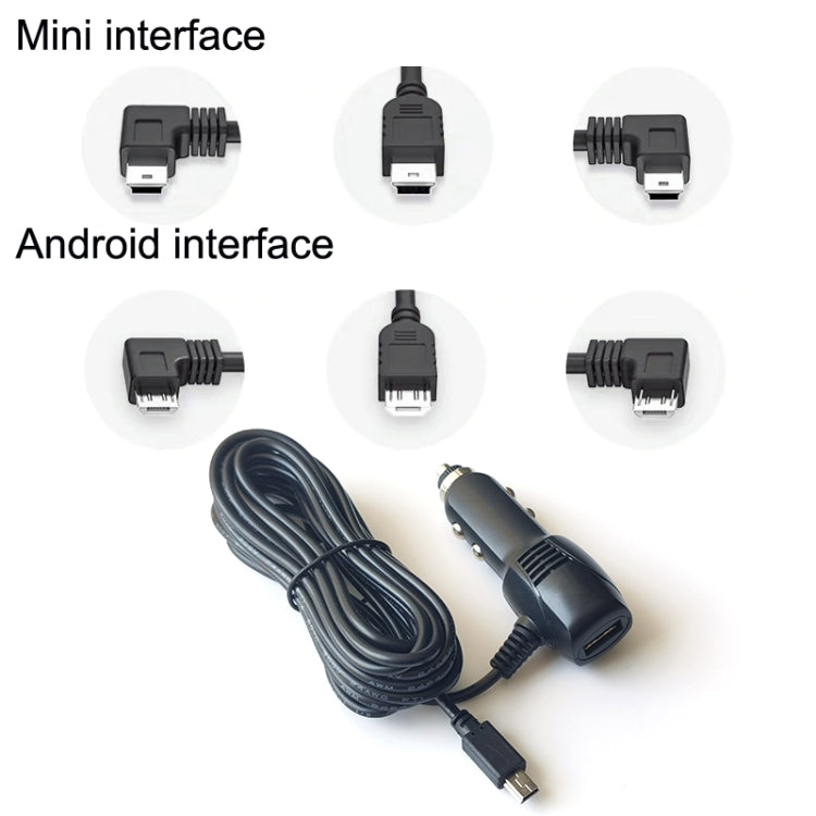 2 PCS Car Charger Fast Charge Driving Recorder Supply Line, Style: 1.5A+2.4A(Android Straight Head) - In Car by buy2fix | Online Shopping UK | buy2fix