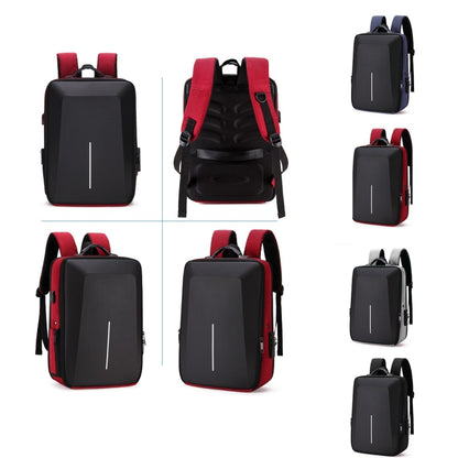 Hard Shell Backpack Alloy Frame Anti-Theft Computer Bag For Men, Color: 8003 Gray - Backpack by buy2fix | Online Shopping UK | buy2fix