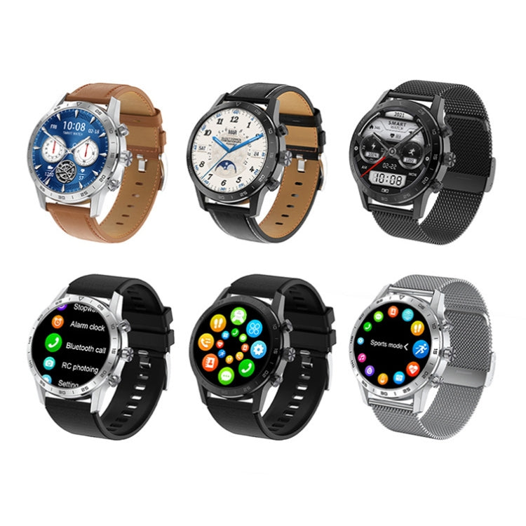 LOANIY DT70 Analog Digital Dual Display Smart Call Watch(Black Steel) - Smart Wear by LOANIY | Online Shopping UK | buy2fix