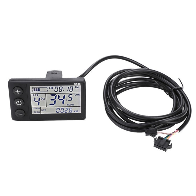 S866 Electric Bicycle Mountain Bike LCD Meter, Specification: B Type - Speedometers by buy2fix | Online Shopping UK | buy2fix