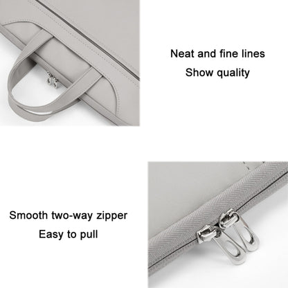 Baona BN-Q006 PU Leather Full Opening Laptop Handbag For 14 inches(Sky Blue+Power Bag) - 15 inch by Baona | Online Shopping UK | buy2fix