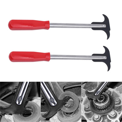 2 PCS Oil Seal Disassembly Tool Double Head Oil Seal Wrench Puller(Red Handle) - In Car by buy2fix | Online Shopping UK | buy2fix