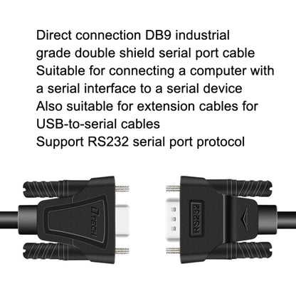 DTECH RS232 Serial Direct Line DB9 Extension Line Female to Female 5m - RS485 / RS232 Series by DTECH | Online Shopping UK | buy2fix