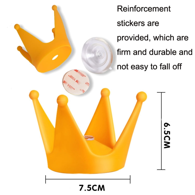 2PCS Motorcycle Crown Sucker Helmet Decoration(Peach Red) - In Car by buy2fix | Online Shopping UK | buy2fix