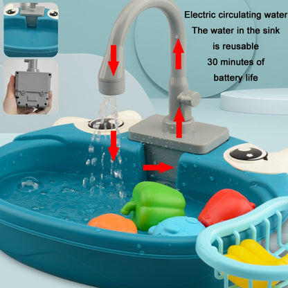 Children Kitchen Toys Electric Circulating Water Dishwasher, Color: Blue - Pretend Play Toys by buy2fix | Online Shopping UK | buy2fix