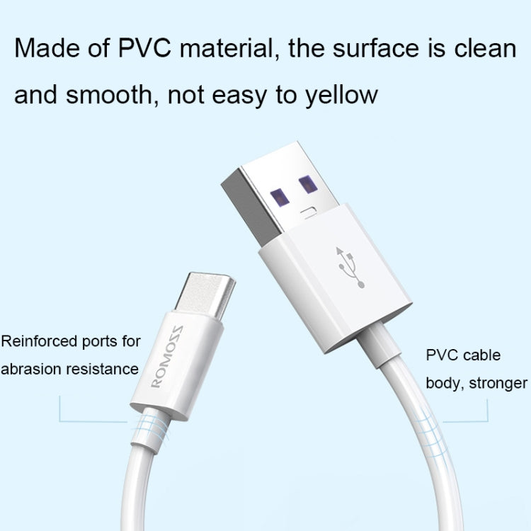 ROMOSS CB304 5A USB to Type-C Data Cable, Length: 2m -  by ROMOSS | Online Shopping UK | buy2fix