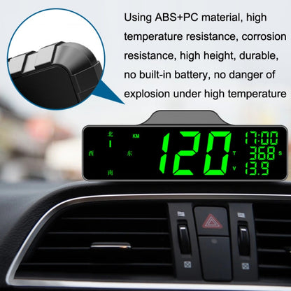 9.0 Inch Screen Car HUD Car Head-up Display Compass Multifunction GPS Speedometer - In Car by buy2fix | Online Shopping UK | buy2fix